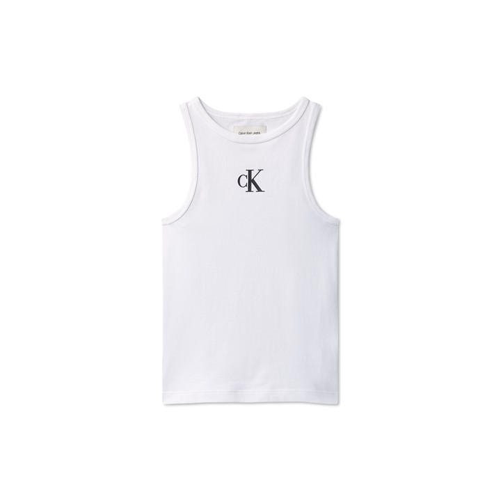 Calvin Klein Jeans Girls White Kids' Tank Vest in Size 9 - 10 Years, Sports Direct