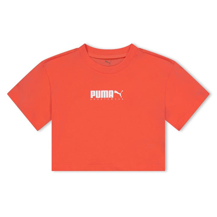 Puma  Kids Pink ' Cropped Top in Size 11 - 12 Years, Sports Direct