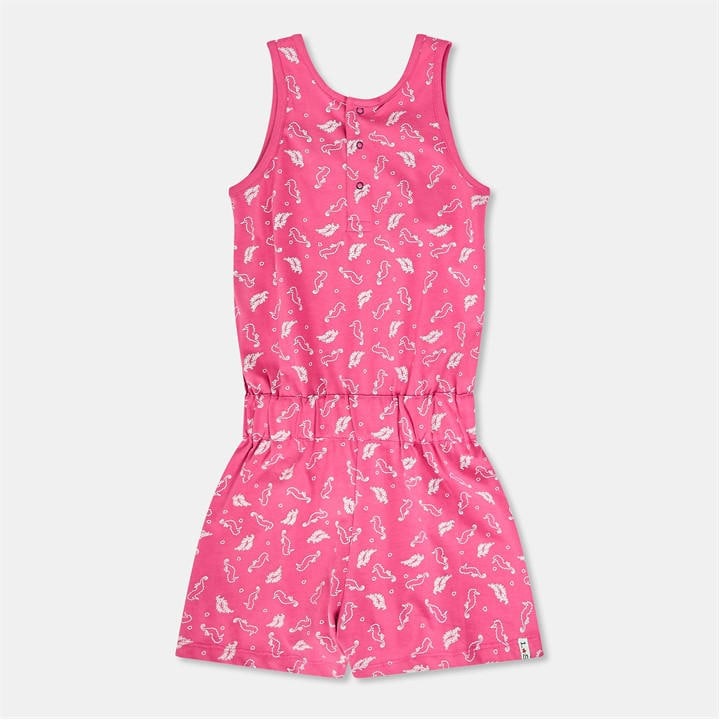 Lilly And Sid Girls Pink Kids' Seahorse Playsuit in Size 6, Sports Direct