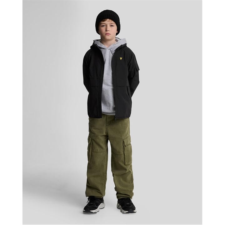 Lyle And Scott Boys Black Kids' Lightweight Water-Resistant Windbreaker, Sports Direct