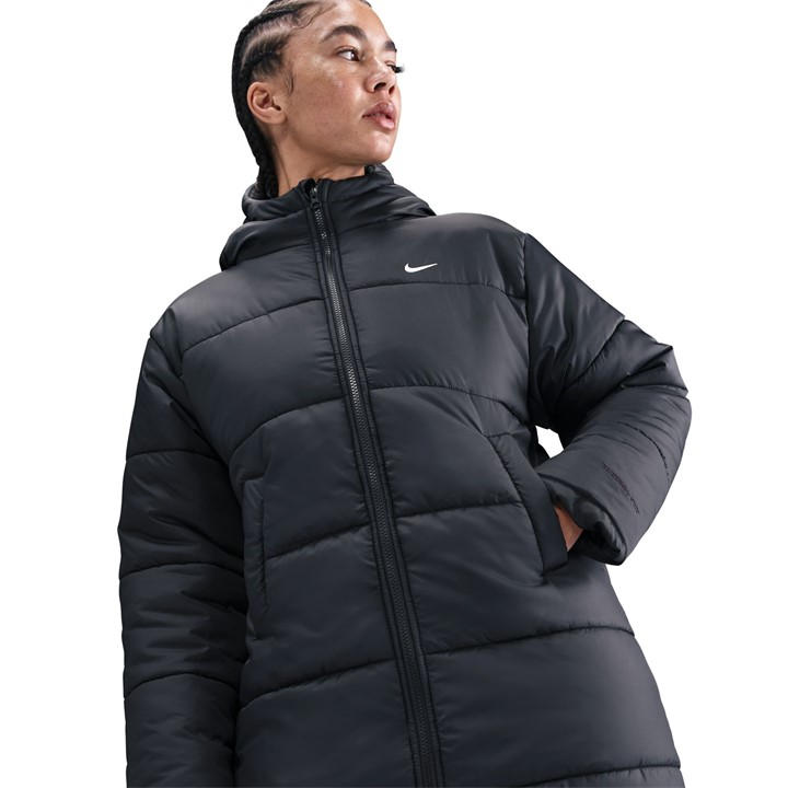 Nike Women's Black Sportswear Classic Puffer Therma-Fit Loose Parka in Size 18, Sports Direct