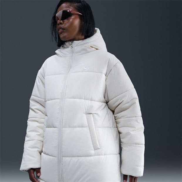 Light Bone/Whit - Nike - Sportswear Classic Puffer Women's Therma-FIT Loose Parka