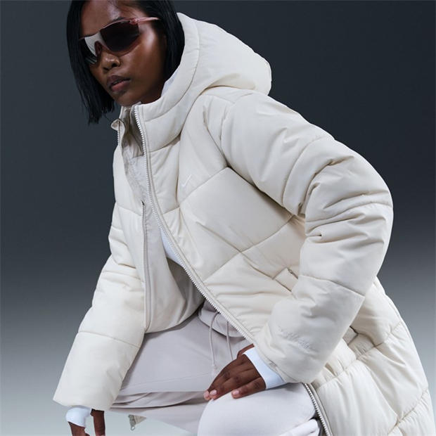 Light Bone/Whit - Nike - Sportswear Classic Puffer Women's Therma-FIT Loose Parka