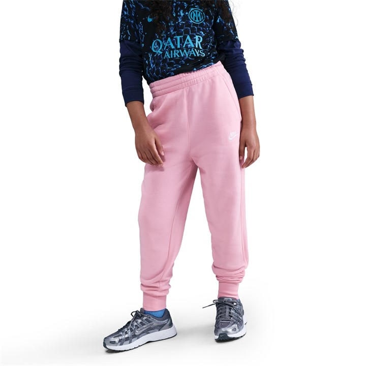 Nike Girls Pink Fundamentals Fleece Jogging Bottoms in Size 13 Years, Sports Direct