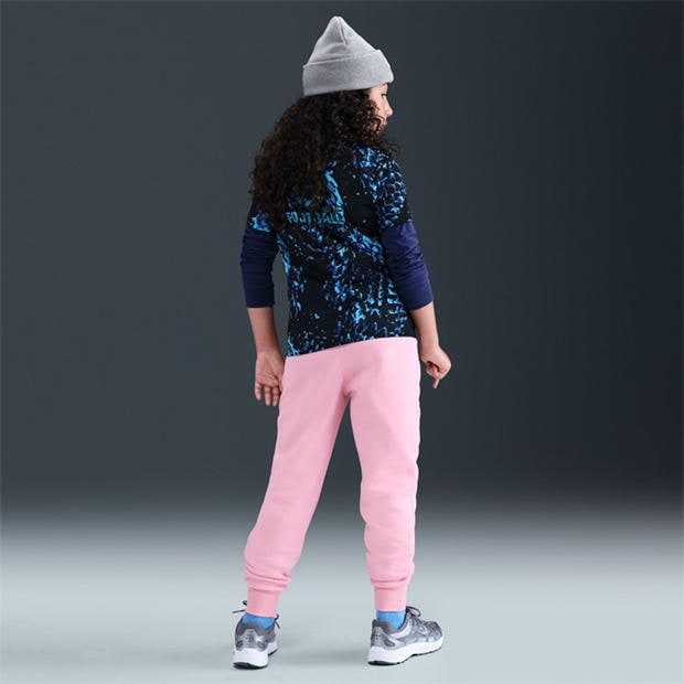 Med Soft Pink - Nike - Girls Fundamentals Fleece Jogging Bottoms