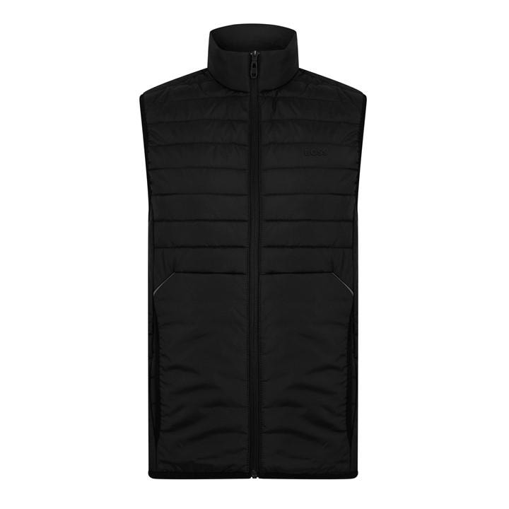 Boss Men's Black Urbanex Quilted Water Resistant Sleeveless Gilet in Size XL, Sports Direct