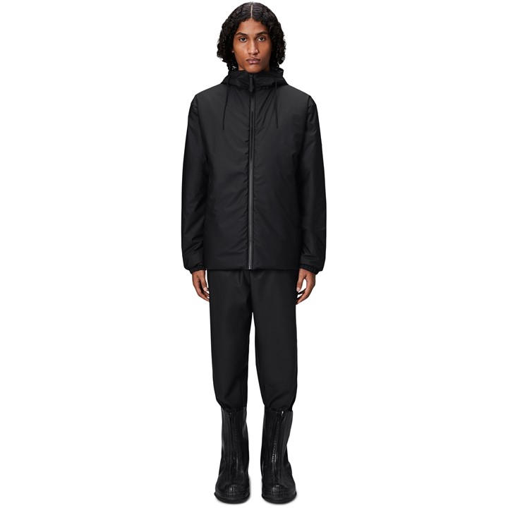Rains Men's Black Lohja Insulated Waterproof Jacket in Size XL, Sports Direct