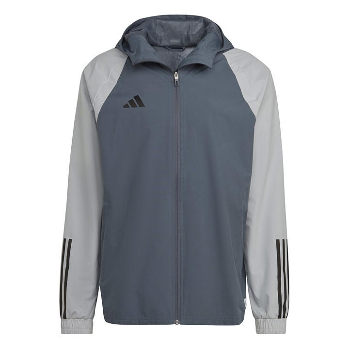 Adidas Men's Grey Tiro 23 Competition All-Weather Jacket