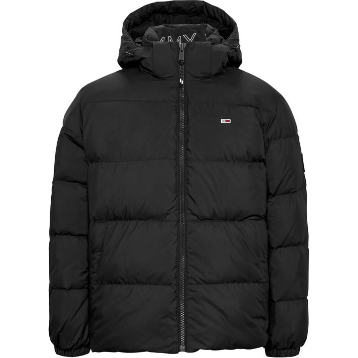 Tommy Jeans Men's Black Essential Down Jacket Extra Small