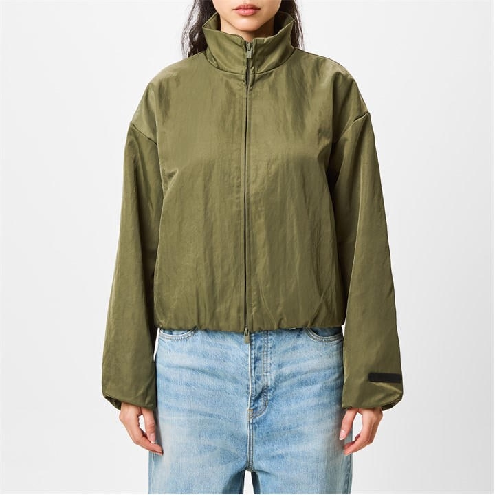 Fear Of God Essentials Women's Green Long Sleeve Softshell Jacket in Size 18, Sports Direct