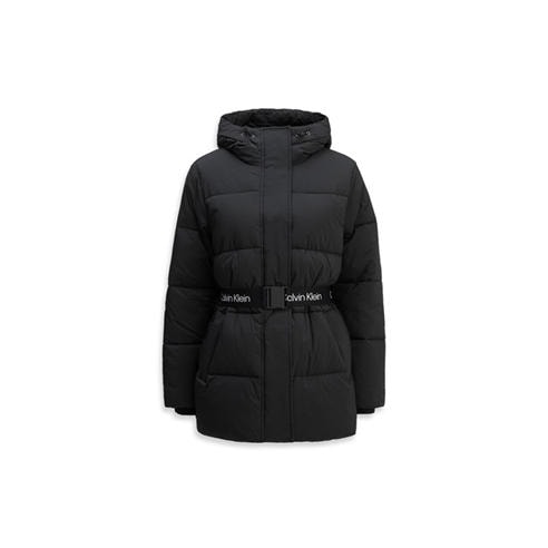Calvin Klein Jeans - Women's Logo Belt Insulated Short Puffer Jacket