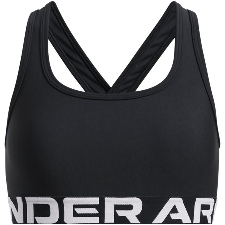 Under Armour Girls Black Ua Crossback Sports Bra ' in Size 7 - 8 Years, Sports Direct