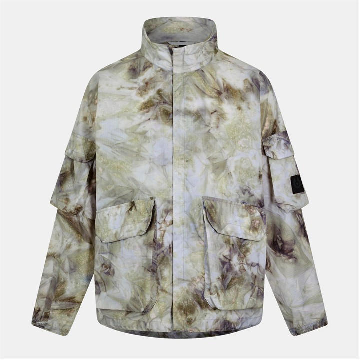 Belstaff Men's Beige Lough Camo Long Sleeve Field Jacket in Size M, Sports Direct