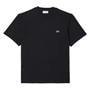 BLACK - Lacoste - Signature Logo Adults Cotton T Shirt