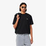 BLACK - Lacoste - Signature Logo Adults Cotton T Shirt
