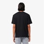 BLACK - Lacoste - Signature Logo Adults Cotton T Shirt