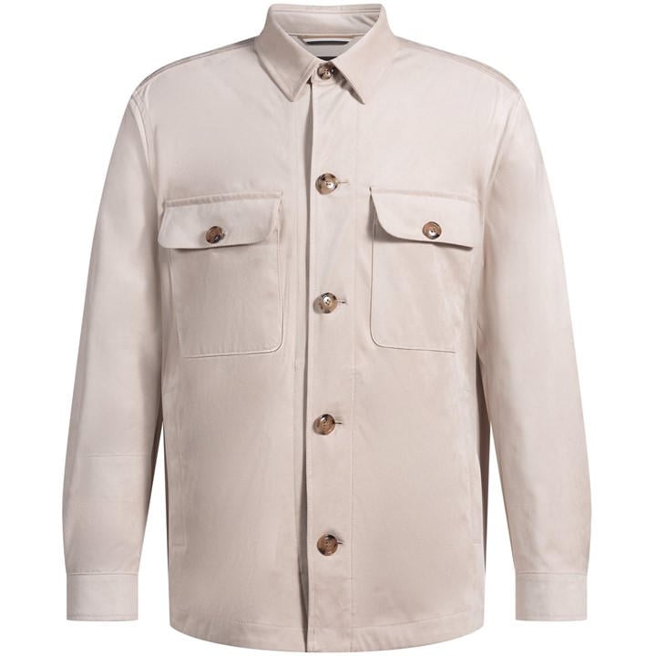Boss Men's White C-Carper-Os-244 01 Overshirt in Size XL, Sports Direct