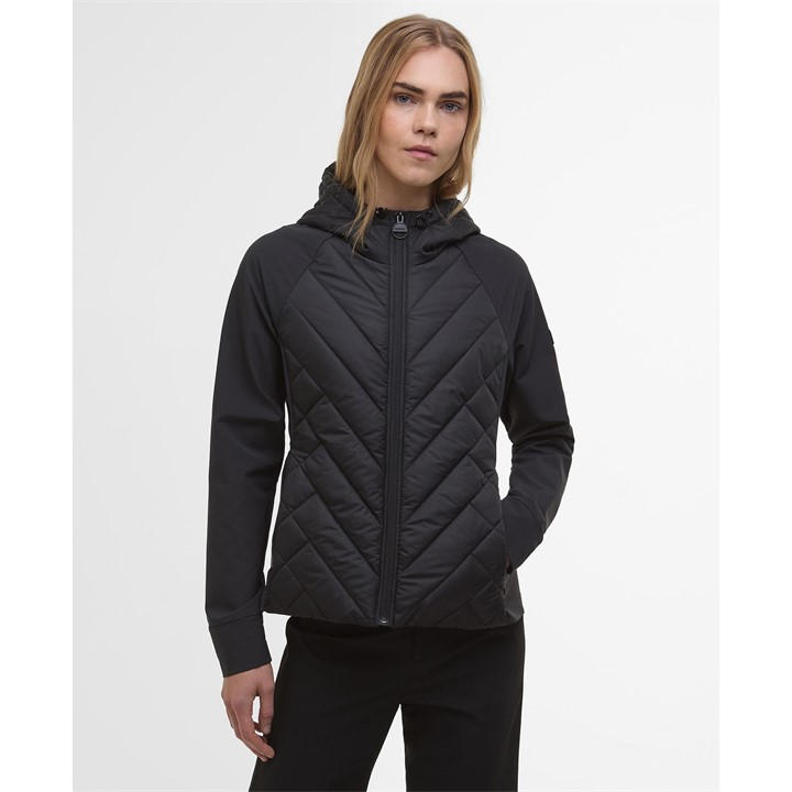 International  Women's  Dakota Quilted Sweatshirt, Football by Barbour  in Size 16, Sports Direct
