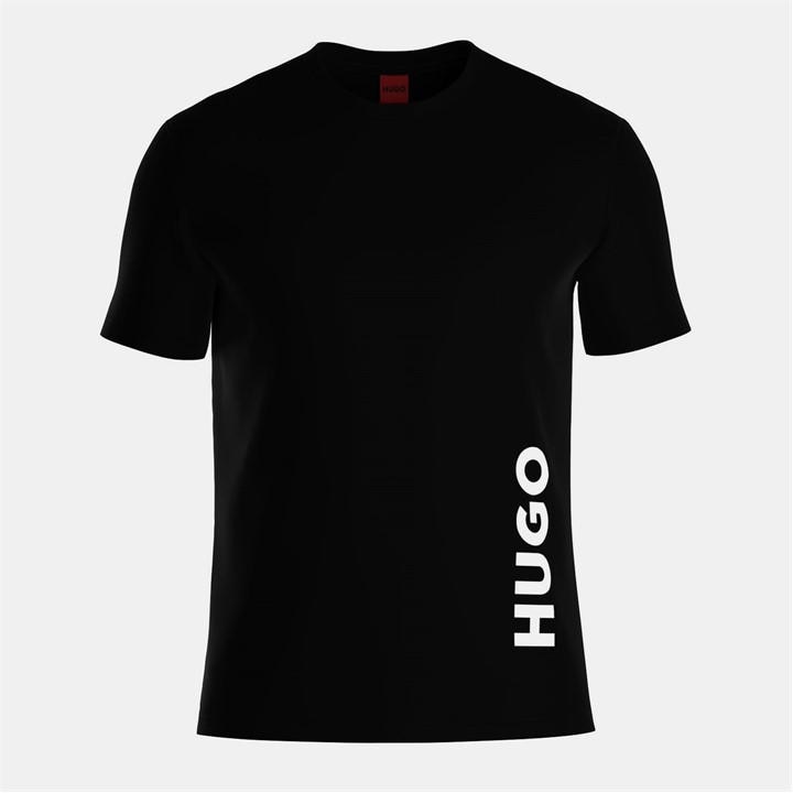 Hugo Men's Black Relaxed Short Sleeve Pyjama T-Shirt in Size XS, Sports Direct