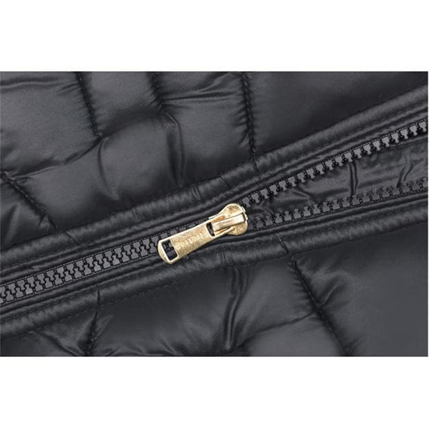 Черно - Firetrap - Kids Fur Trimmed Hood Long Sleeve Short Puffer Jacket