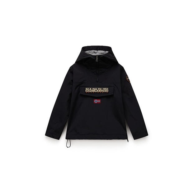 Black 041 - Napapijri - Kids' Rainforest Stormy Weather Weather-Resistant Rain Anorak