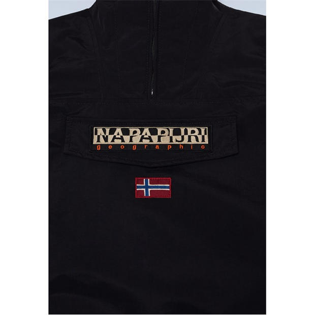 Black 041 - Napapijri - Kids' Rainforest Stormy Weather Weather-Resistant Rain Anorak