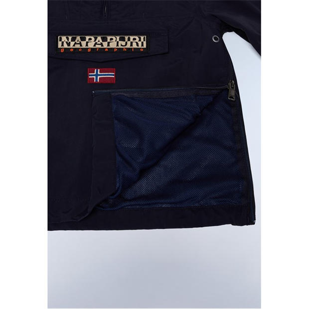 Blue Marine 176 - Napapijri - Kids' Rainforest Stormy Weather Weather-Resistant Rain Anorak
