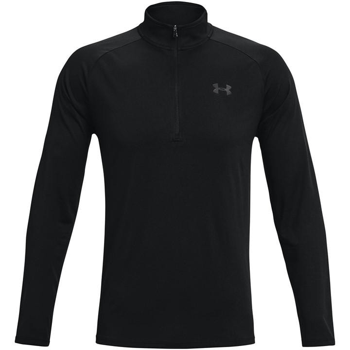 Under Armour Men's Black Tech™ ½ Zip Long Sleeve in Size M, Sports Direct