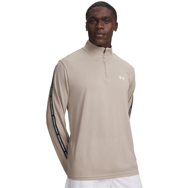 Under Armour Men's Beige Tech™ ½ Zip Long Sleeve in Size L, Sports Direct