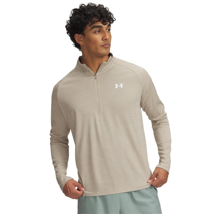 Under Armour Men's Brown Tech™ ½ Zip Long Sleeve in Size XL, Sports Direct