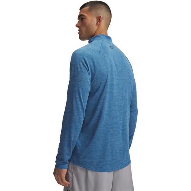 Aegean Blue - Under Armour - Tech™ ½ Zip Long Sleeve Mens
