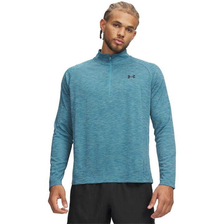 Under Armour Men's Blue Tech™ ½ Zip Long Sleeve in Size 2XL, Sports Direct