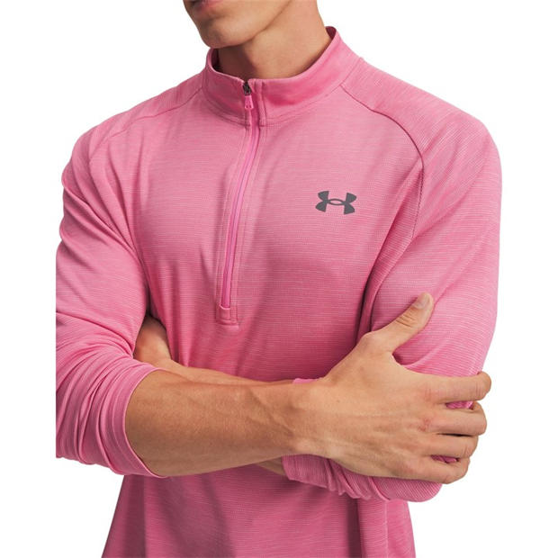 Pink Frenzy - Under Armour - Tech™ ½ Zip Long Sleeve Mens