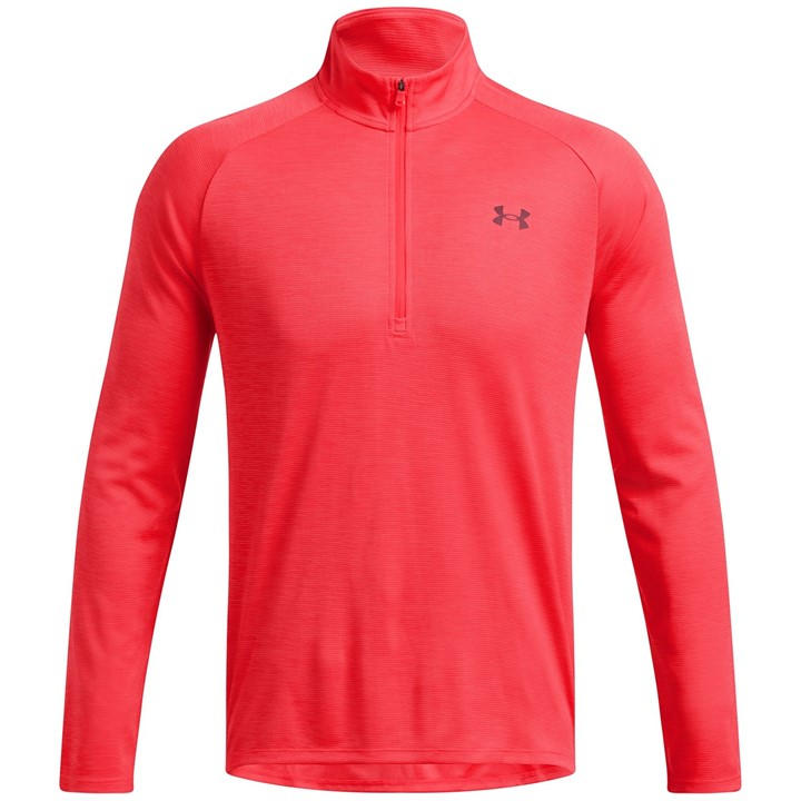 Under Armour Men's Red Tech™ ½ Zip Long Sleeve in Size L, Sports Direct