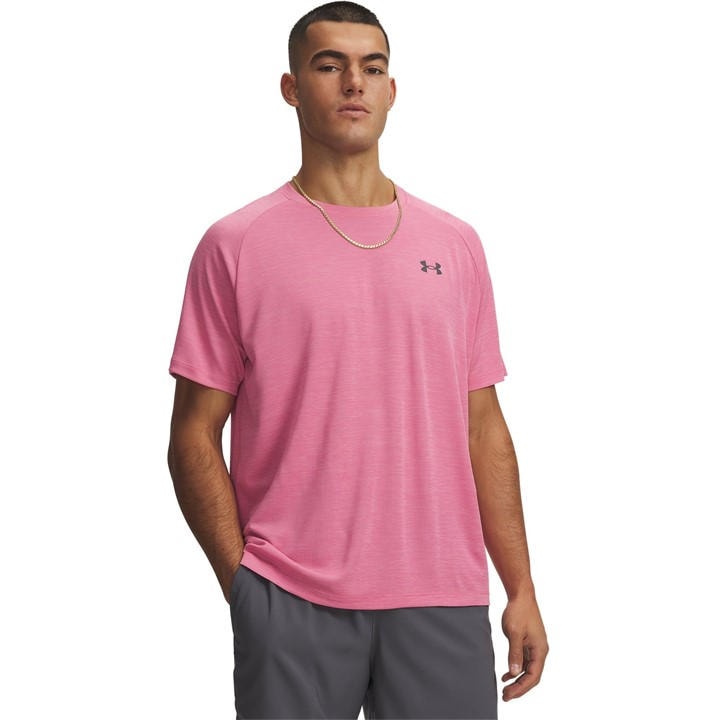 Under Armour Men's Pink Tech™ 2.0 Short Sleeve T-Shirt in Size M, Sports Direct