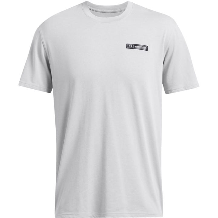 Under Armour Men' Grey Heavyweight Short-Sleeve Performance Gym Top in Size S, Sports Direct