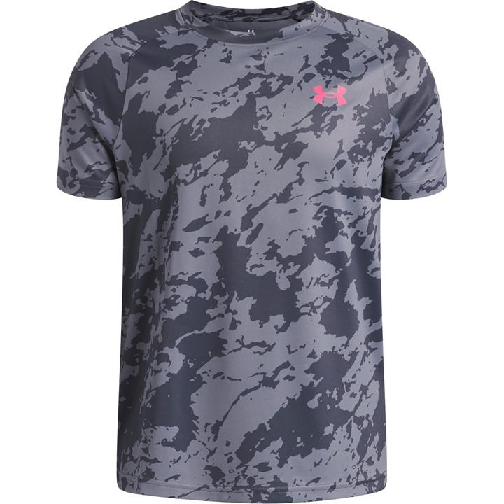 Under Armour Boys Grey Tech™ 2.0 Short Sleeve T-Shirt in Size 11 - 12 Years, Sports Direct