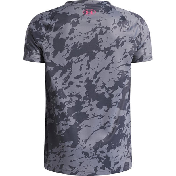 Grey Camo/Pink - Under Armour - Tech™ 2.0 Short Sleeve T-Shirt Juniors