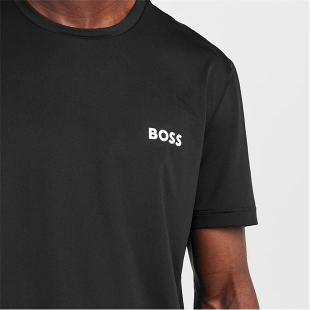 Black - Boss - Mens BOSS GREEN Short Sleeve Performance Gym Top - Tech Cotton