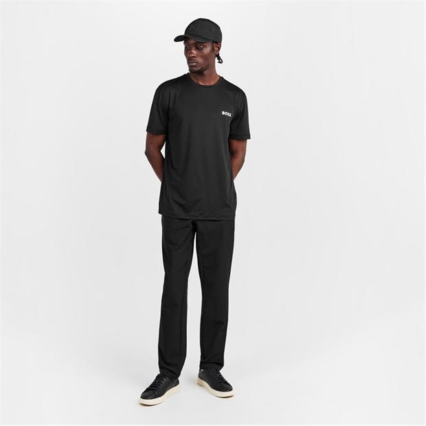 Black - Boss - Mens BOSS GREEN Short Sleeve Performance Gym Top - Tech Cotton