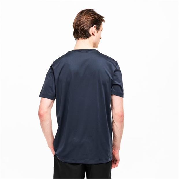 Navy - Boss - Mens BOSS GREEN Short Sleeve Performance Gym Top - Tech Cotton