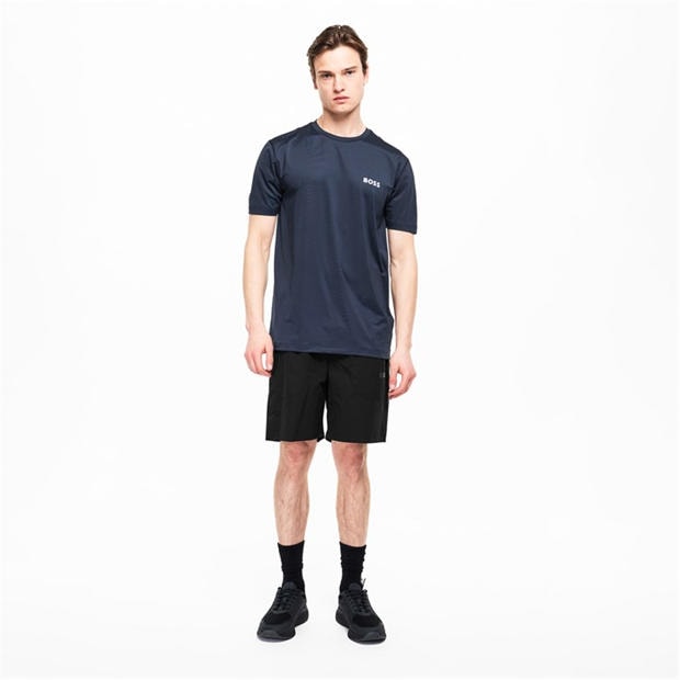 Navy - Boss - Mens BOSS GREEN Short Sleeve Performance Gym Top - Tech Cotton