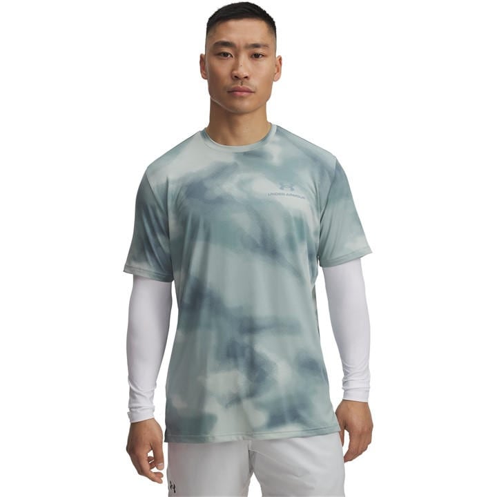 Under Armour Men's Green Vanish Energy Printed Short Sleeve Performance T-Shirt in Size L, Sports Direct