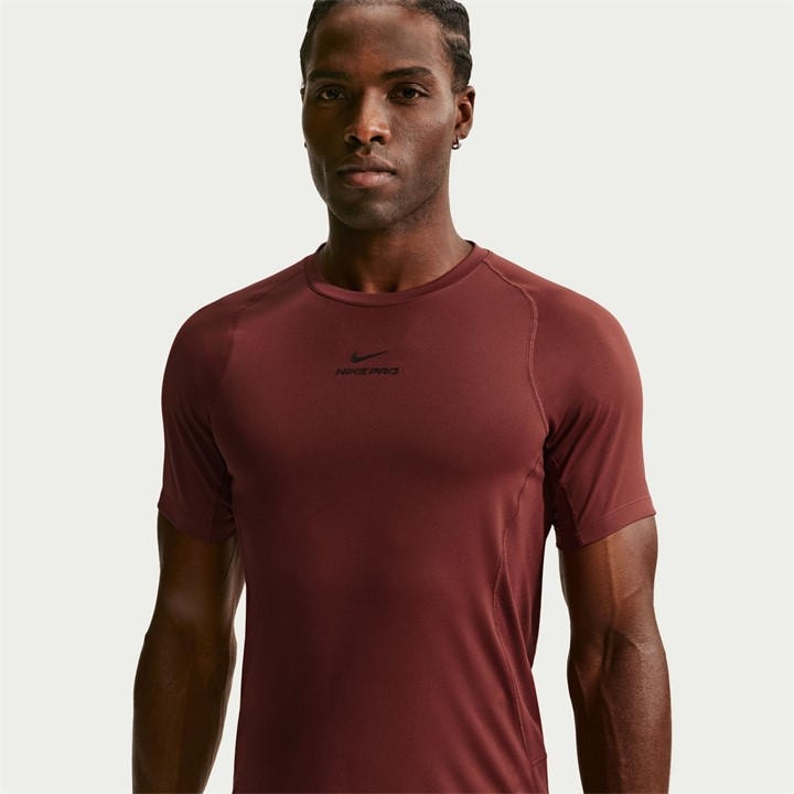 Nike Men's Red Pro Training Dri-Fit Short Sleeve Top in Size 2XL, Sports Direct