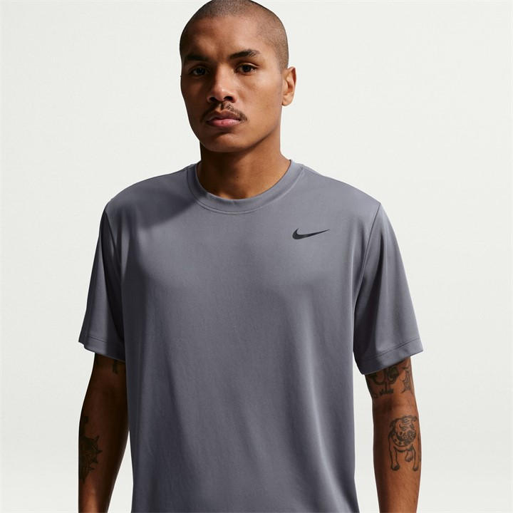Nike Men' Grey Flex Short Sleeve Performance Gym Top in Size S, Sports Direct