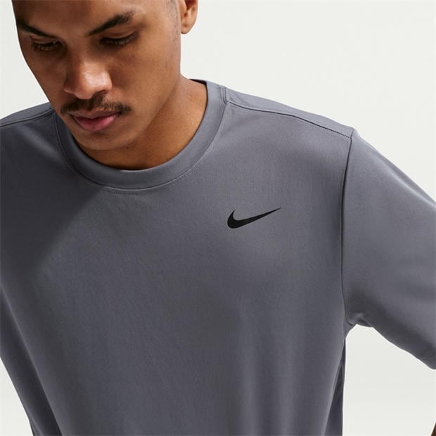 Grey - Nike - Men's Flex Short Sleeve Performance Gym Top