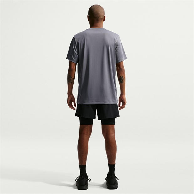 Grey - Nike - Men's Flex Short Sleeve Performance Gym Top