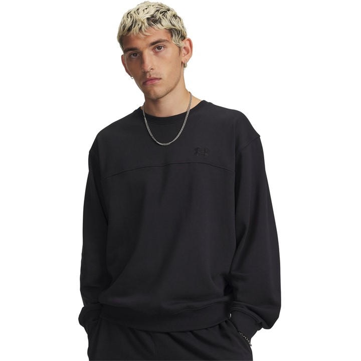 Under Armour Men's Black Crew Sweatshirt in Size XL, Sports Direct
