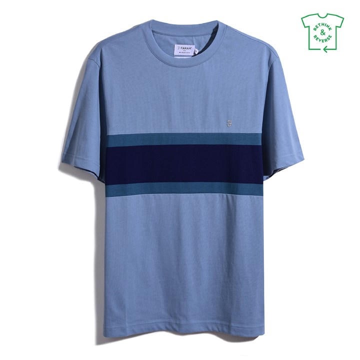 Farah Men' Blue Ginsberg Regular Fit T-Shirt in Size S, Sports Direct