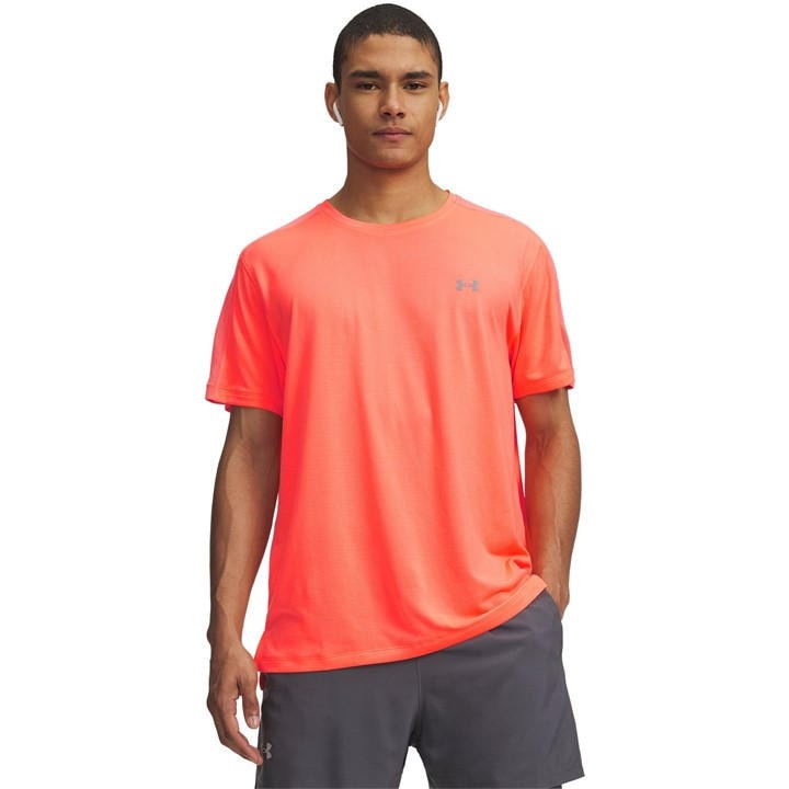 Under Armour Men's Orange Short Sleeve Performance Gym Top in Size M, Sports Direct